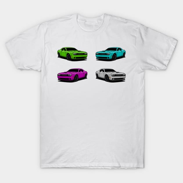 X4 Challenger USA T-Shirt by Car_Designer